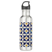 Portugees tegels - Azulejo Pattern-ontwerp Waterfles (Voorkant)