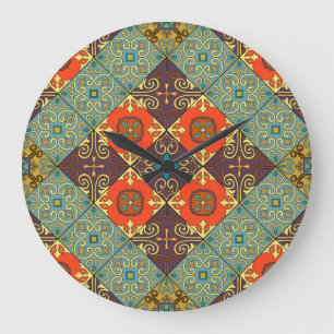 Portugees Tegels Talavera Stijl Patroon Grote Klok