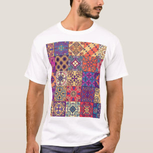 Portugees Tegels Talavera Stijl Patroon T-shirt