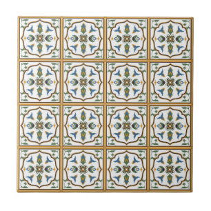 Portugees Tile Pattern - Azulejos of Portugal Tegeltje