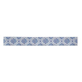 Portugees Tile Satin Ribbon, 2 Yard Spool Lint (Voorkant)
