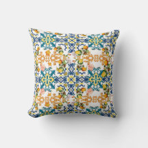 Portugees  tiles kiwi en citroenpatroon