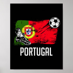 Portugees Vlag Jersey Portugees Voetbalteam Portug Poster