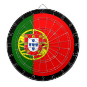 Portugees vlagdartboard en Portugal/spelboard Dartbord (Voorkant)