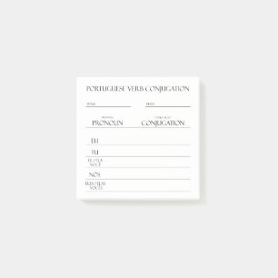 Portugees   Werkwoorden Vervoeging Praktijk Post-it® Notes