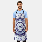 Portugese azulejo-keramiek voor sierdoeleinden. Mi Schort (Gedragen)