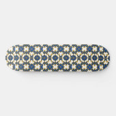 Portugese Azulejo-patroon Skateboarddek – Blauw Skateboard (Horizontaal)