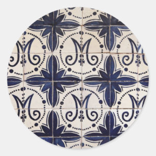 portugese azulejo ronde sticker