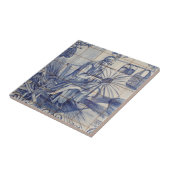 Portugese azulejo-tieren tegeltje (Zijkant)