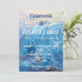 Portugese bestemming Seascape Kaart (Staand voorkant)