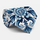 Portugese blauwe stropdas (Opgerold)