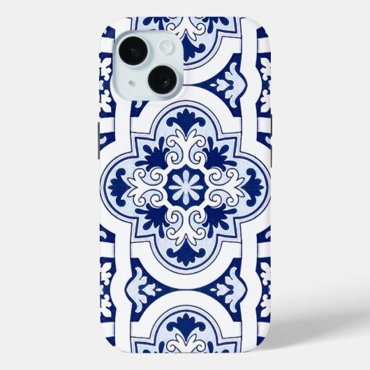 Portugese blauwe tegel Case-Mate iPhone case (Achterkant)
