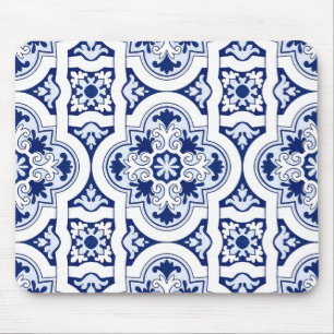 Portugese blauwe tegel muismat