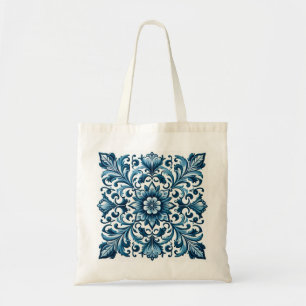 Portugese blauwe tegel tote bag