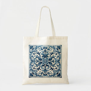 Portugese blauwe tegel tote bag