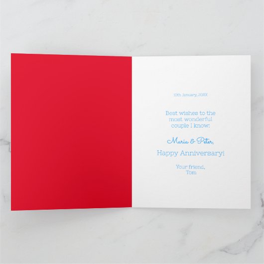 Portugese bruiloft met zakdoeken kaart (Binnen)