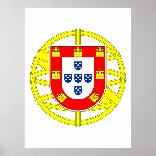 Portugese Emblem Poster (Voorkant)