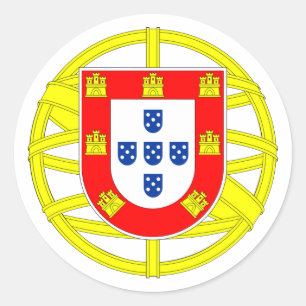 Portugese Emblem Ronde Sticker