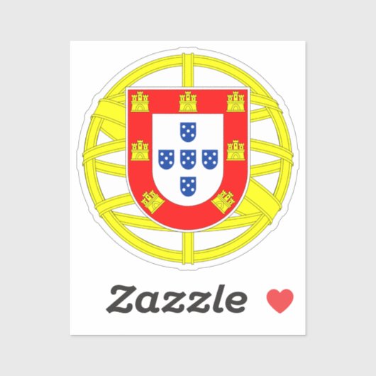 Portugese Emblem Sticker (Vel)