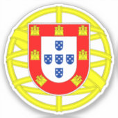 Portugese Emblem Sticker (Voorkant)