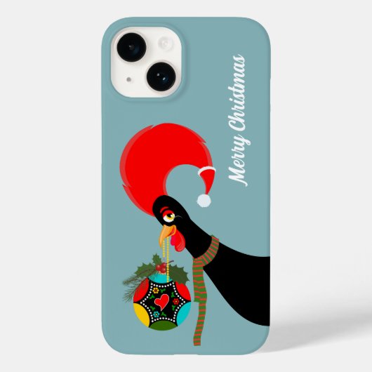 Portugese Haan en heilige Kerstbal Case-Mate iPhone Case (Achterkant)
