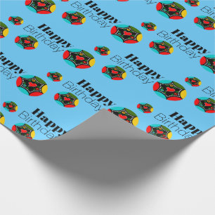 Portugese haan kleuren cadeaupapier