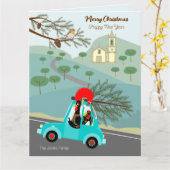 Portugese Han Kerstviering attractie Kaart (Gele Bloem)