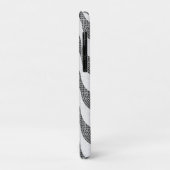 Portugese kasseien zwart-witte golven Case-Mate iPhone case (Achterkant/links)