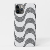 Portugese kasseien zwart-witte golven Case-Mate iPhone case (Achterkant)