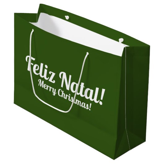 Portugese kerstcadeauzak groot cadeauzakje (Voorkant Gekanteld)