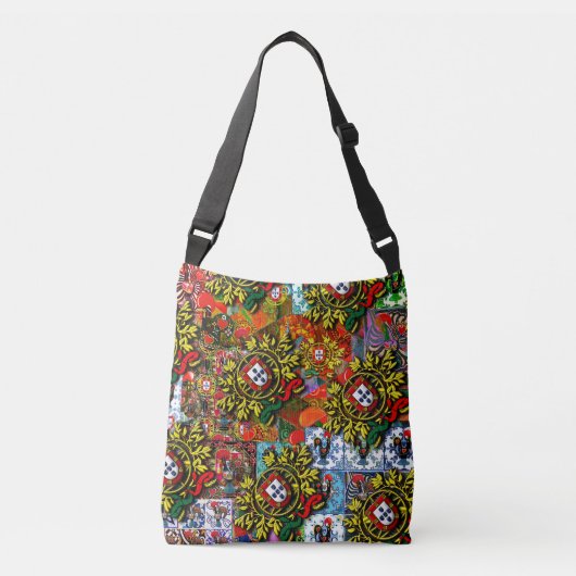Portugese kunst design crossbody tas (Voorkant)