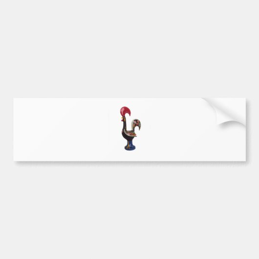 Portugese Lucky Rooster Bumpersticker (Voorkant)