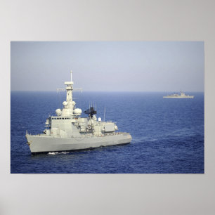 Portugese marine frigate NRP Bartolomeu Dias Poster