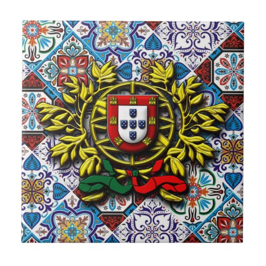 Portugese ontwerpen tegeltje (Voorkant)