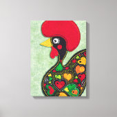 Portugese ooster canvas afdruk (Voorkant)