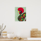 Portugese ooster poster (Keuken)