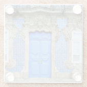 Portugese paleisdeur glazen onderzetter (Achterkant)