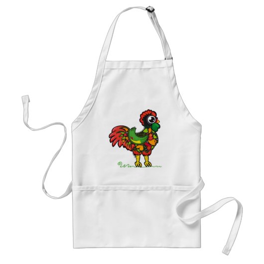 Portugese Rooster apron Standaard Schort (Voorkant)