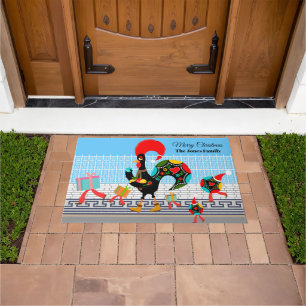 Portugese Rooster Gifts en Baubles Parade Deurmat