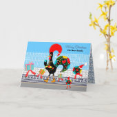 Portugese Rooster Gifts en Baubles Parade Kaart (Gele Bloem)