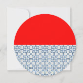 Portugese Rooster Holly Kerstfeest Bauble Kaart (Achterkant)