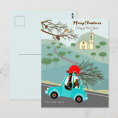 Portugese Rooster Kerstmis feestelijke rit Briefkaart (Voorkant / Achterkant)