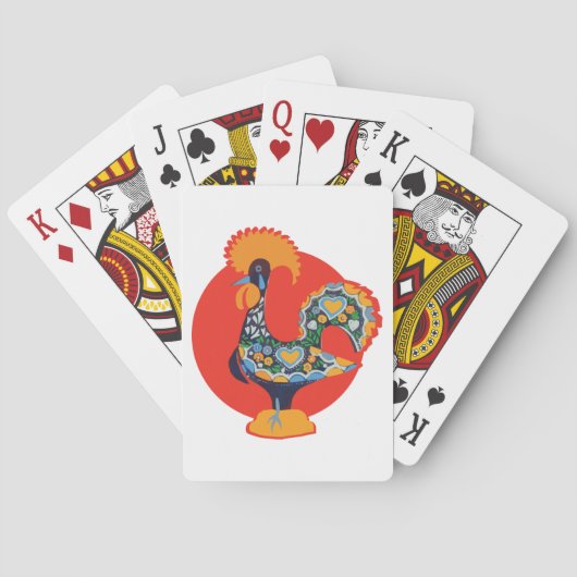 Portugese rooster pokerkaarten (Achterkant)