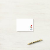 Portugese rooster van Barcelona in wit Post-it® Notes (Op bureau)