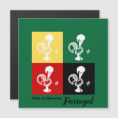 Portugese rooster van het kleurrijke patroon van B (Voorkant / Achterkant)