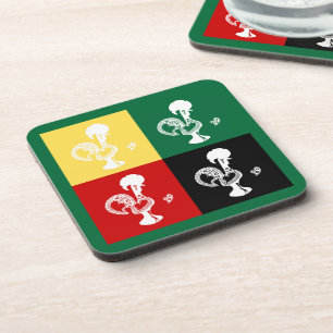 Portugese rooster van het kleurrijke patroon van B Bier Onderzetter