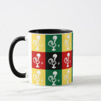 Portugese rooster van het kleurrijke patroon van B