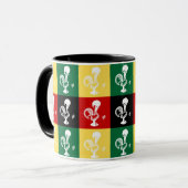 Portugese rooster van het kleurrijke patroon van B Mok (Voorkant links)