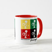 Portugese rooster van het kleurrijke patroon van B Mok (Voorkant rechts)