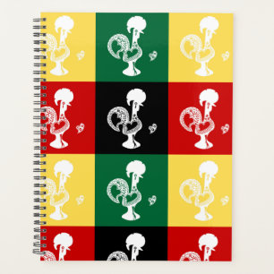 Portugese rooster van het kleurrijke patroon van B Planner
